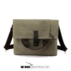 Bolsa Masculina BP 230 Tiracolo em Lona e Couro. Crossbody Casual BAGYPACK