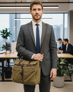 Pasta Executiva BP 314: Lona, Couro e Espaço para Notebook 15.6"