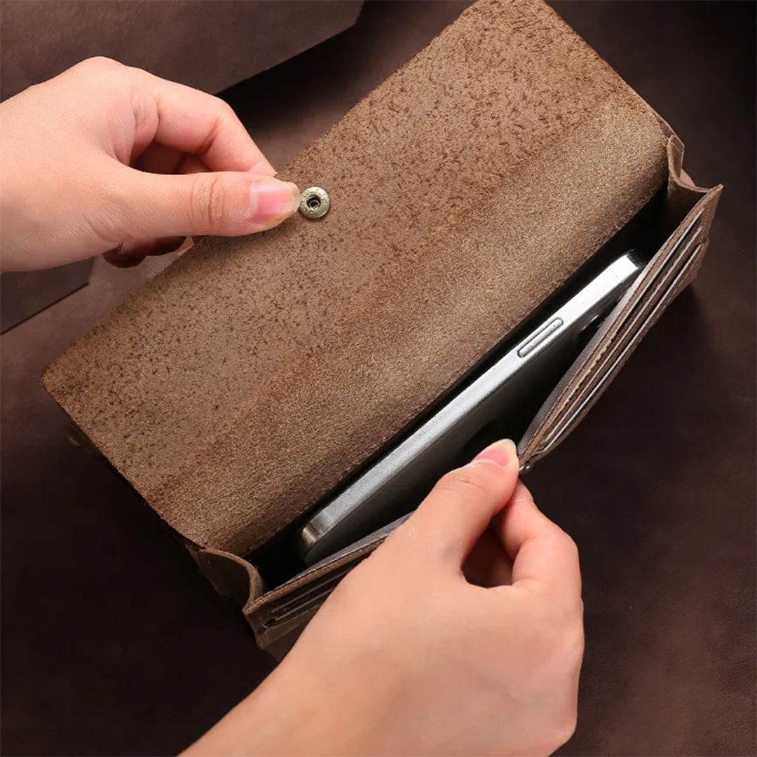 Carteira Masculina em Couro Split BP 231: Organização Funcional com Toque de Elegância BAGYPACK