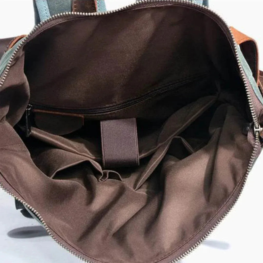 Mochila BP 100 Notebook 15.6" em Lona e Couro BAGYPACK