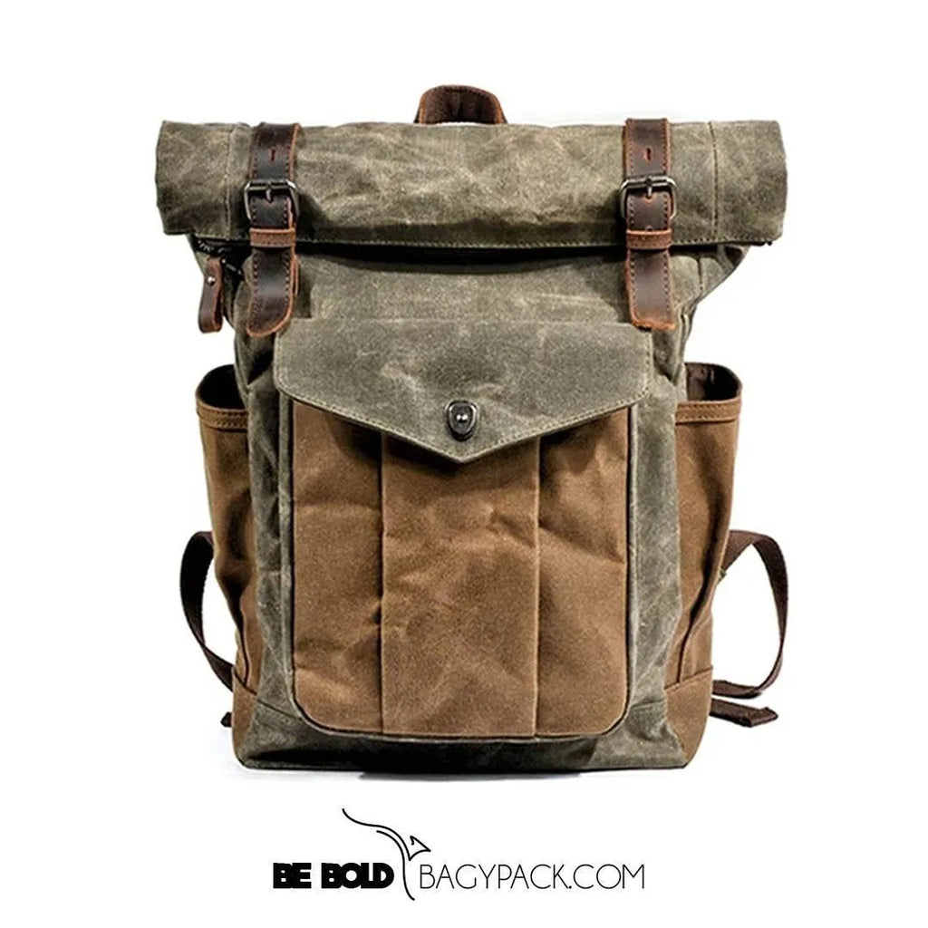 Mochila BP 100 Notebook 15.6" em Lona e Couro BAGYPACK