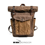 Mochila BP 100 Notebook 15.6" em Lona e Couro BAGYPACK
