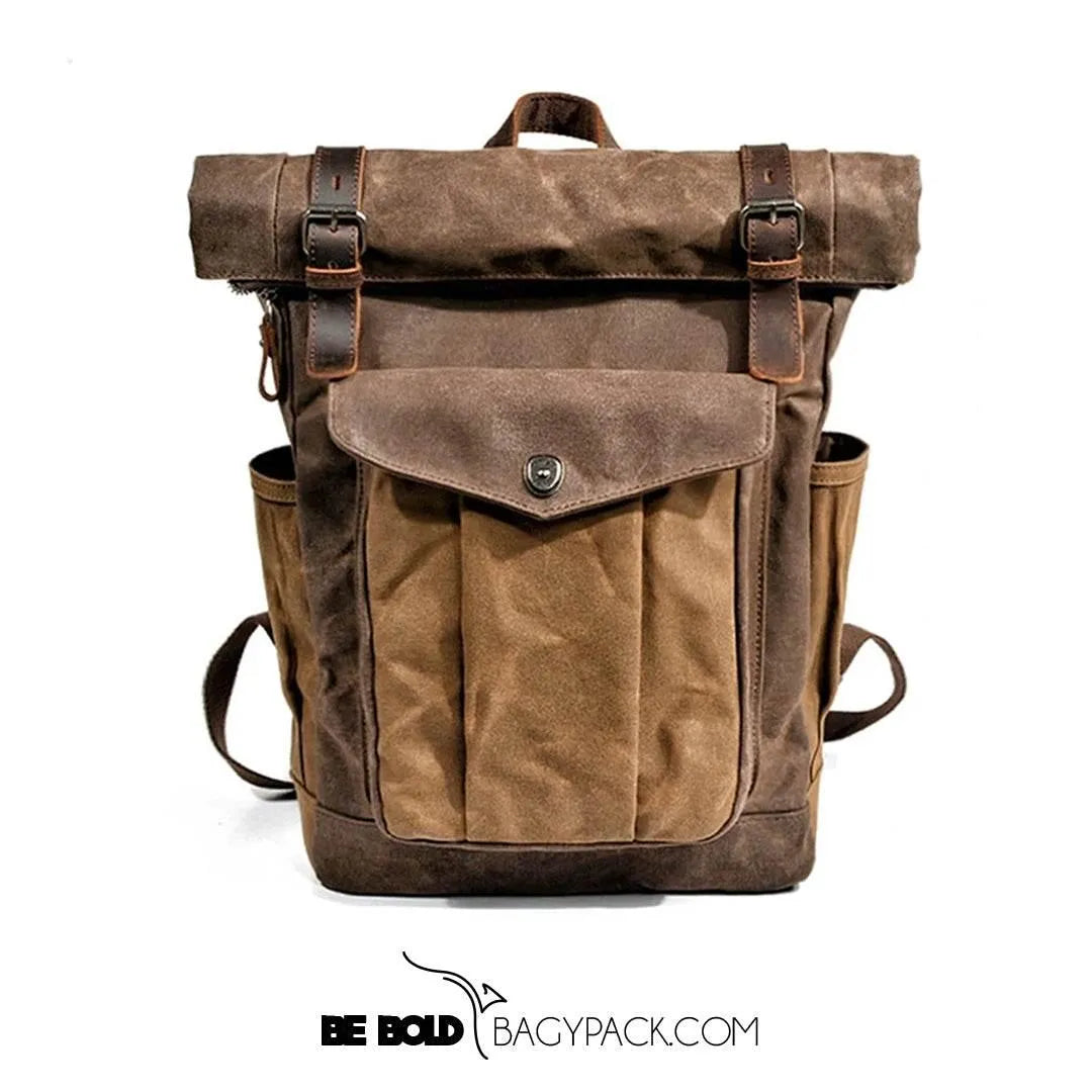 Mochila BP 100 Notebook 15.6" em Lona e Couro BAGYPACK