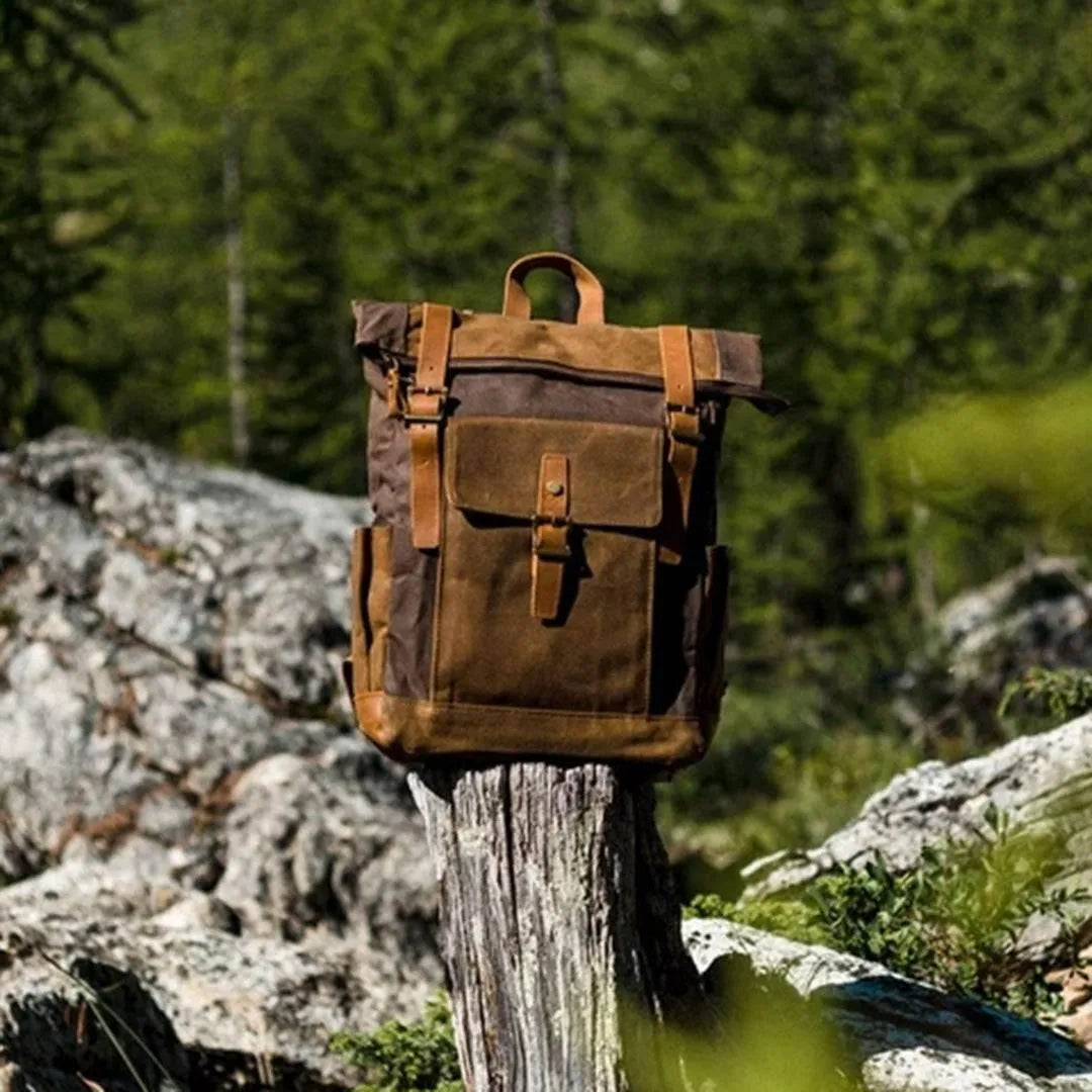 Mochila BP 104 Notebook 15.6" em Lona e Couro BAGYPACK