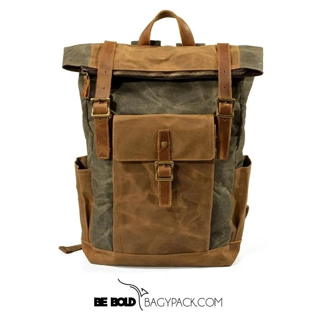 Mochila BP 104 Notebook 15.6" em Lona e Couro BAGYPACK