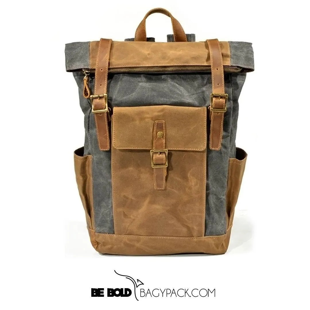 Mochila BP 104 Notebook 15.6" em Lona e Couro BAGYPACK