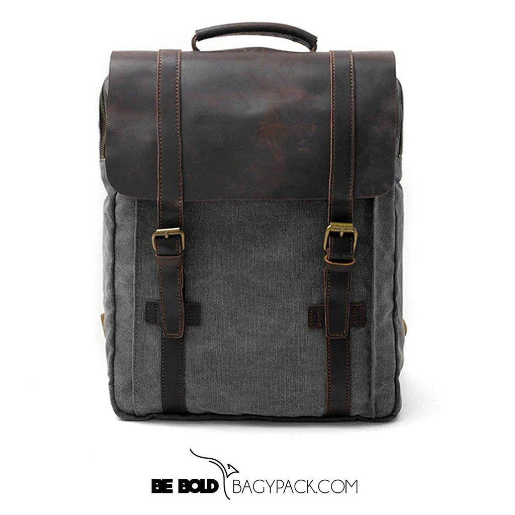 Mochila BP 113 Notebook 15.6" em Lona e Couro BAGYPACK
