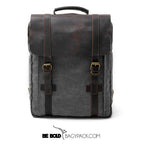 Mochila BP 113 Notebook 15.6" em Lona e Couro BAGYPACK