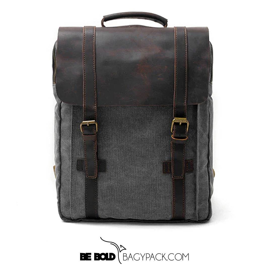 Mochila BP 113 Notebook 15.6" em Lona e Couro BAGYPACK