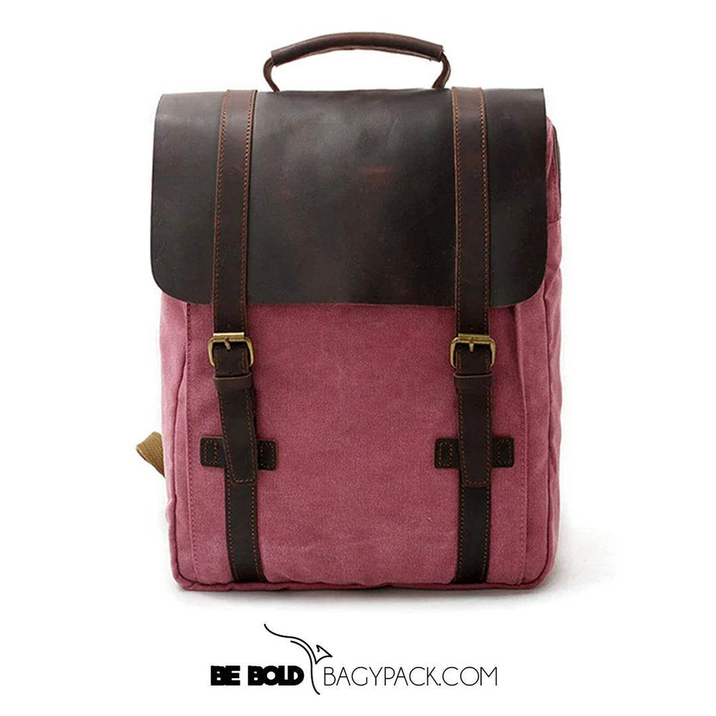Mochila BP 113 Notebook 15.6" em Lona e Couro BAGYPACK