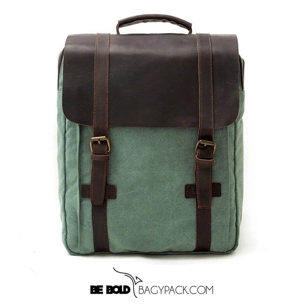 Mochila BP 113 Notebook 15.6" em Lona e Couro BAGYPACK