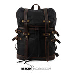 Mochila Notebook BP 114 15.6" em Lona e Couro. Casual-Chique BAGYPACK