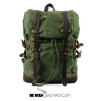 Mochila Notebook BP 114 15.6" em Lona e Couro. Casual-Chique BAGYPACK