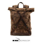 Mochila BP 115 Notebook 15.6" Roll-Top em Lona Couro BAGYPACK