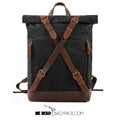 Mochila BP 115 Notebook 15.6" Roll-Top em Lona Couro BAGYPACK