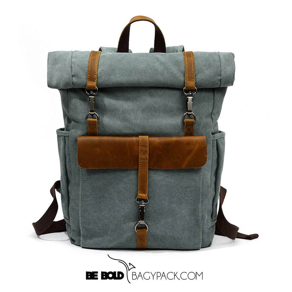 Mochila BP 116 Notebook 15.6" em Lona e Couro BAGYPACK