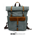 Mochila BP 116 Notebook 15.6" em Lona e Couro BAGYPACK