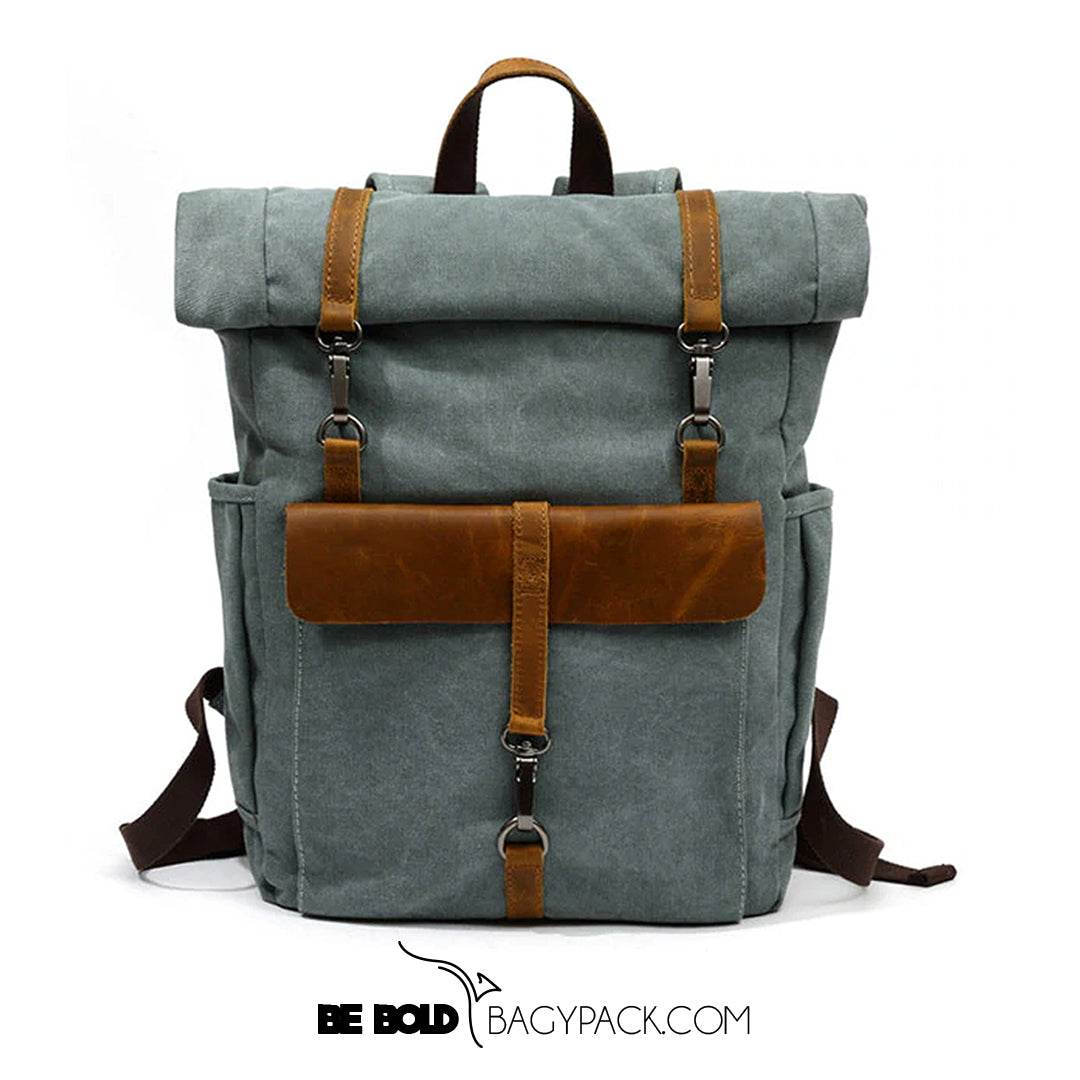 Mochila BP 116 Notebook 15.6" em Lona e Couro BAGYPACK