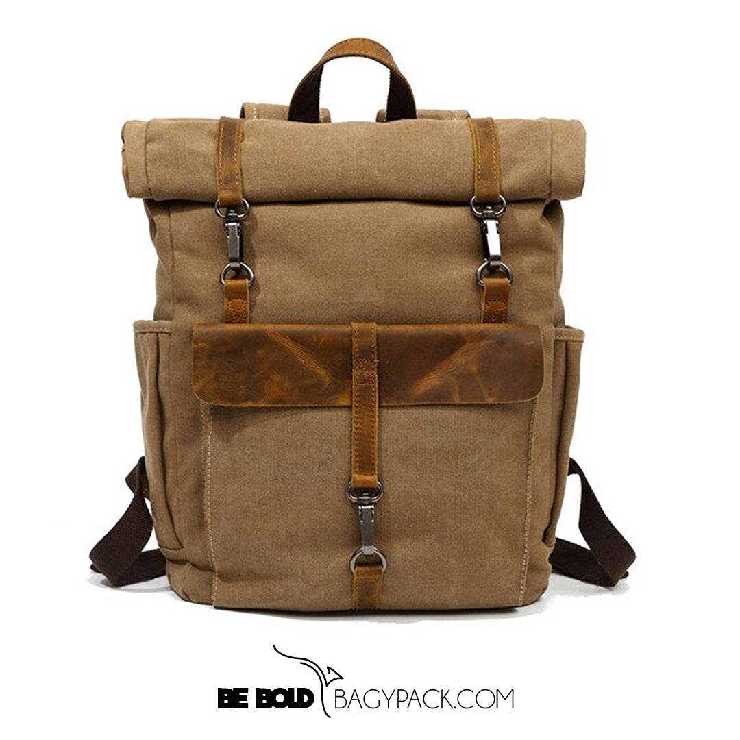 Mochila BP 116 Notebook 15.6" em Lona e Couro BAGYPACK
