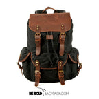 Mochila BP 122 Lona+Couro Notebook 15.6". Grande Capacidade BAGYPACK