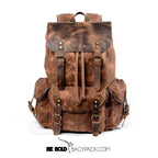Mochila BP 122 Lona+Couro Notebook 15.6". Grande Capacidade BAGYPACK
