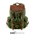 Mochila BP 122 Lona+Couro Notebook 15.6". Grande Capacidade BAGYPACK
