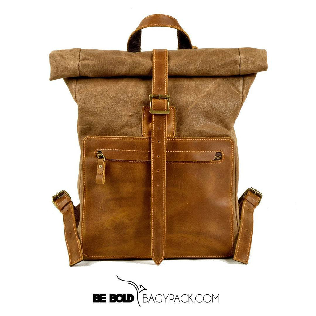 Mochila Notebook BP 127 Lona + Couro Notebook 15" BAGYPACK