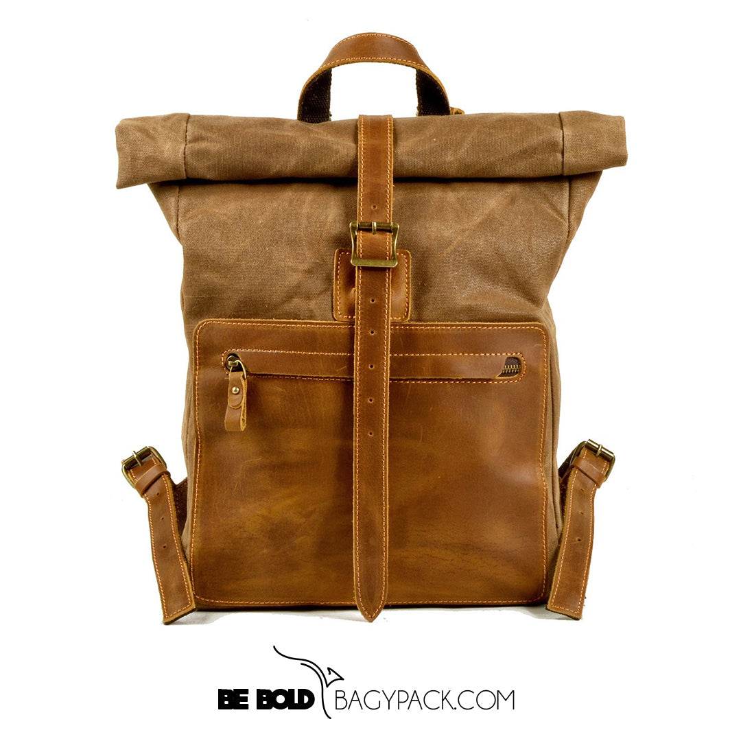 Mochila Notebook BP 127 Lona + Couro Notebook 15" BAGYPACK