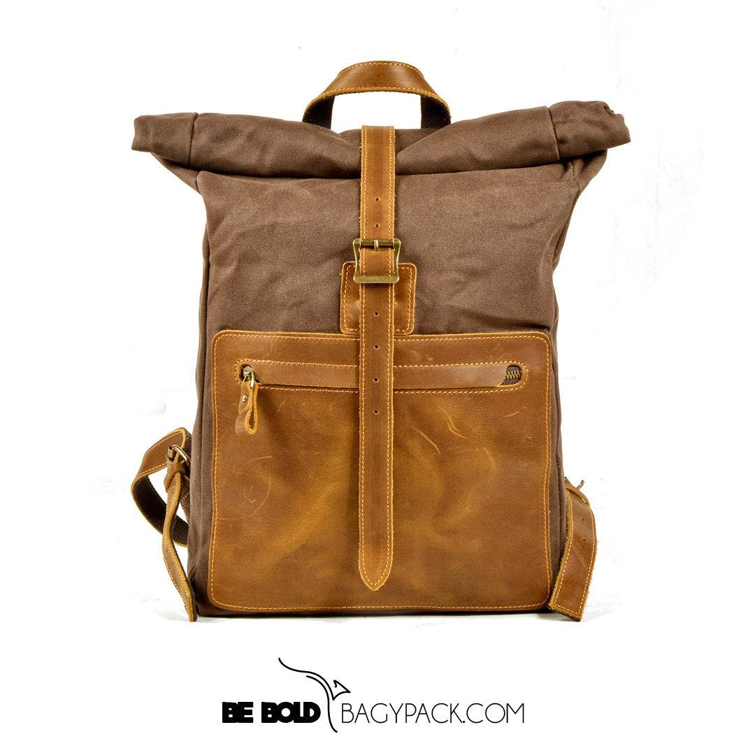 Mochila Notebook BP 127 Lona + Couro Notebook 15" BAGYPACK