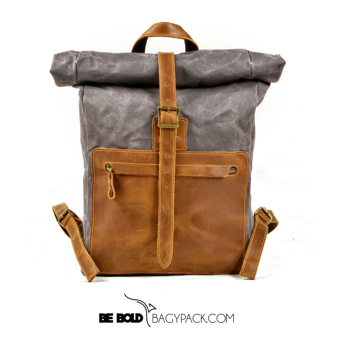 Mochila Notebook BP 127 Lona + Couro Notebook 15" BAGYPACK