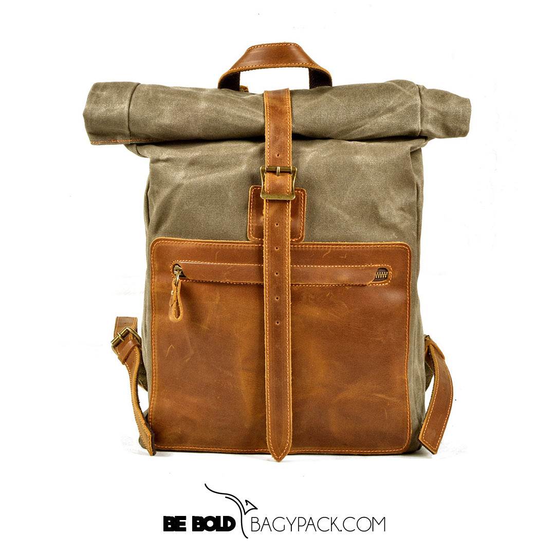 Mochila Notebook BP 127 Lona + Couro Notebook 15" BAGYPACK