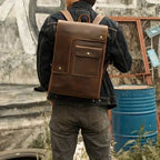 Mochila Notebook em Couro Legítimo BP 105: Segurança e Estilo para Notebook 15" BAGYPACK