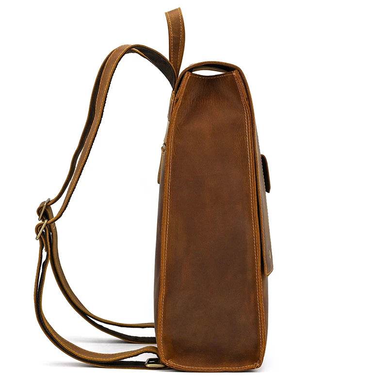 Mochila Notebook em Couro Legítimo BP 105: Segurança e Estilo para Notebook 15" BAGYPACK