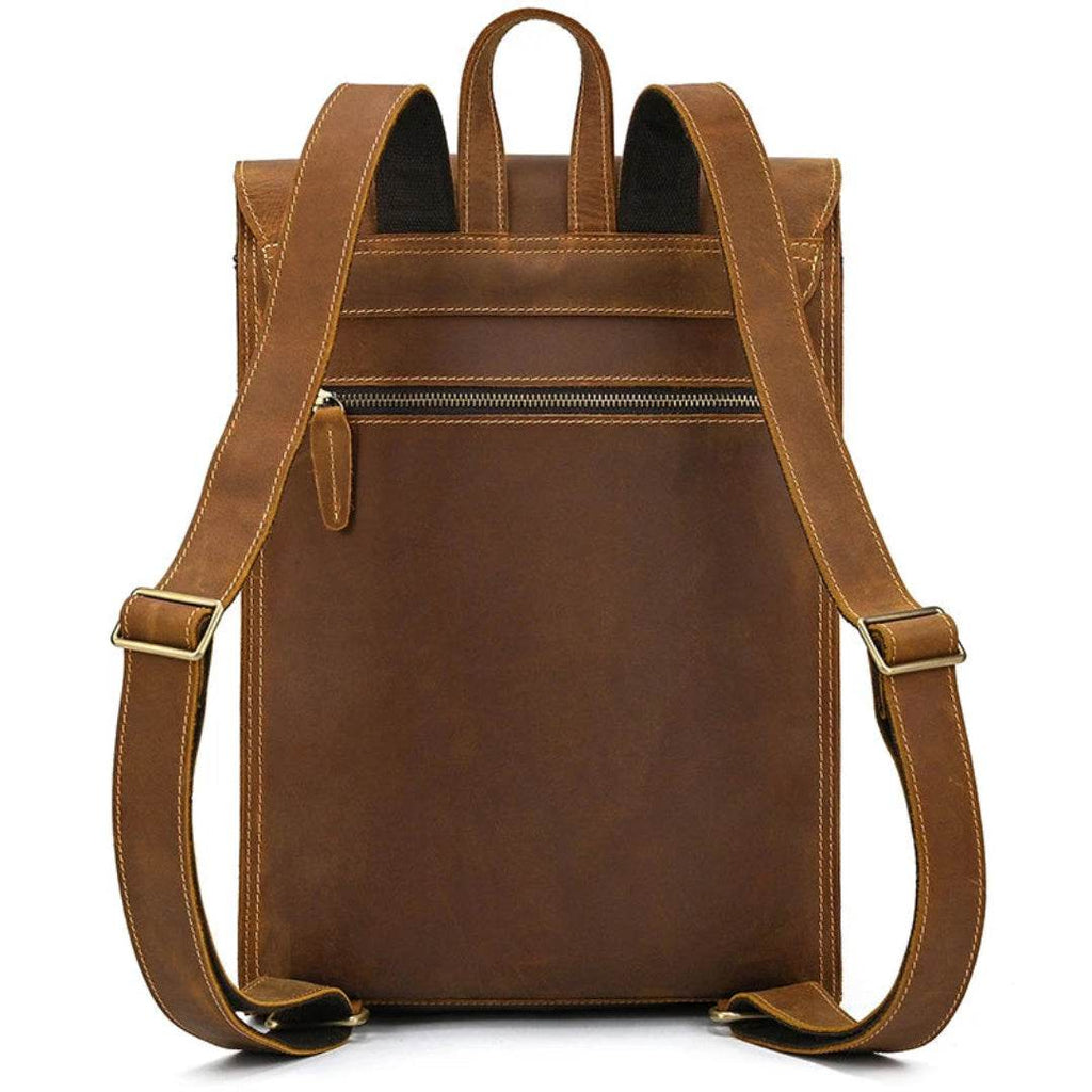 Mochila Notebook em Couro Legítimo BP 105: Segurança e Estilo para Notebook 15" BAGYPACK