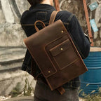 Mochila Notebook em Couro Legítimo BP 105: Segurança e Estilo para Notebook 15" BAGYPACK