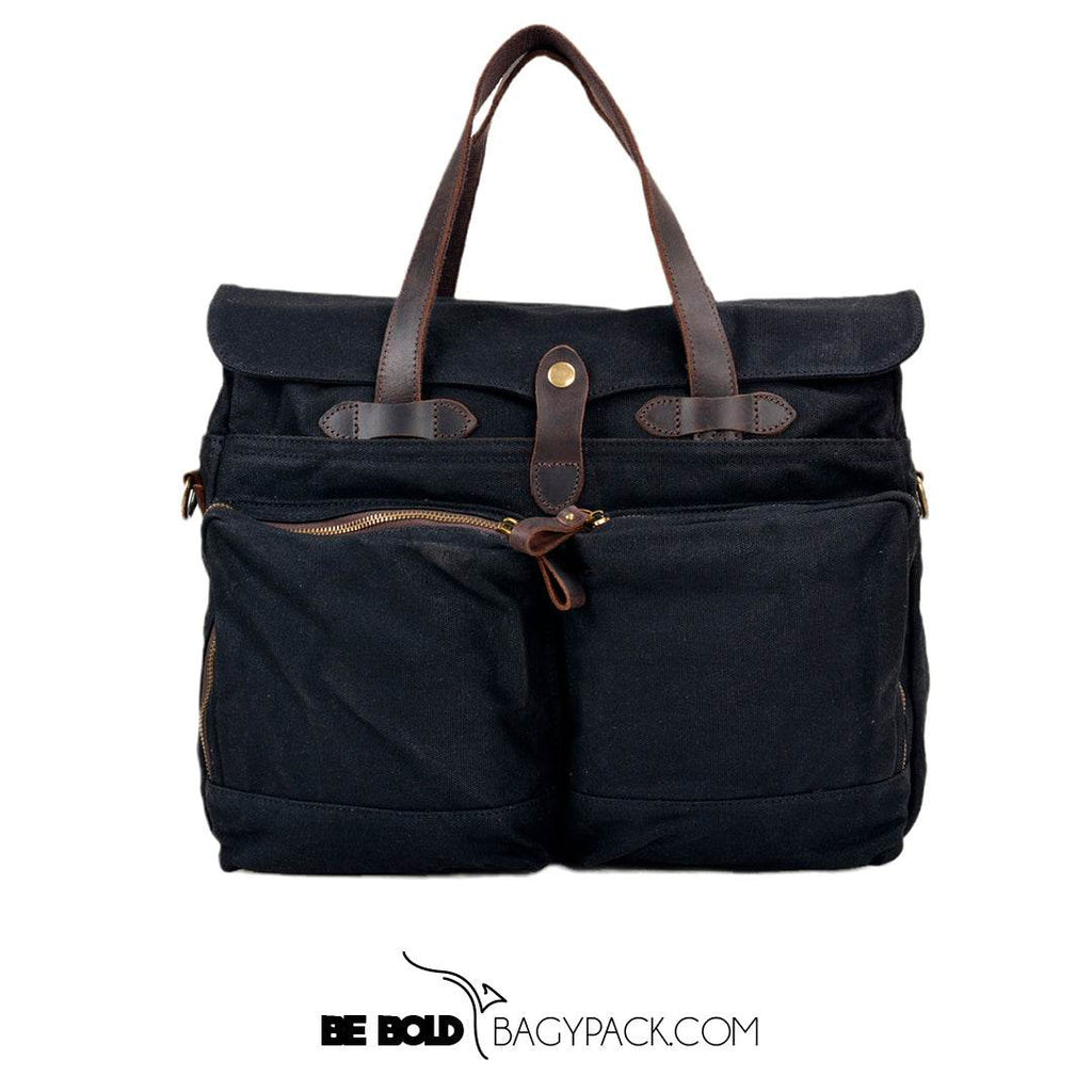 Pasta Executiva BP 314: Lona, Couro e Espaço para Notebook 15.6" BAGYPACK