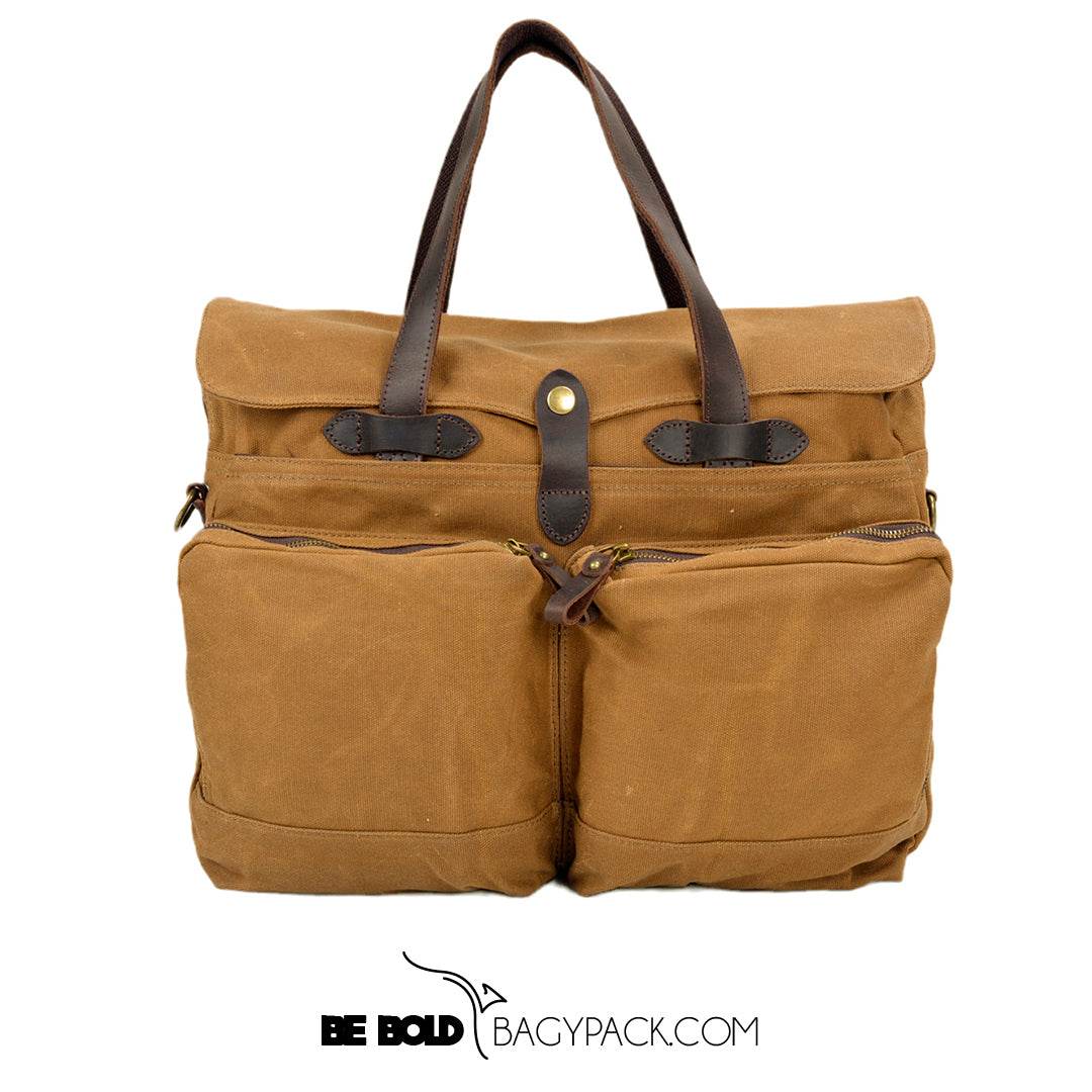 Pasta Executiva BP 314: Lona, Couro e Espaço para Notebook 15.6" BAGYPACK