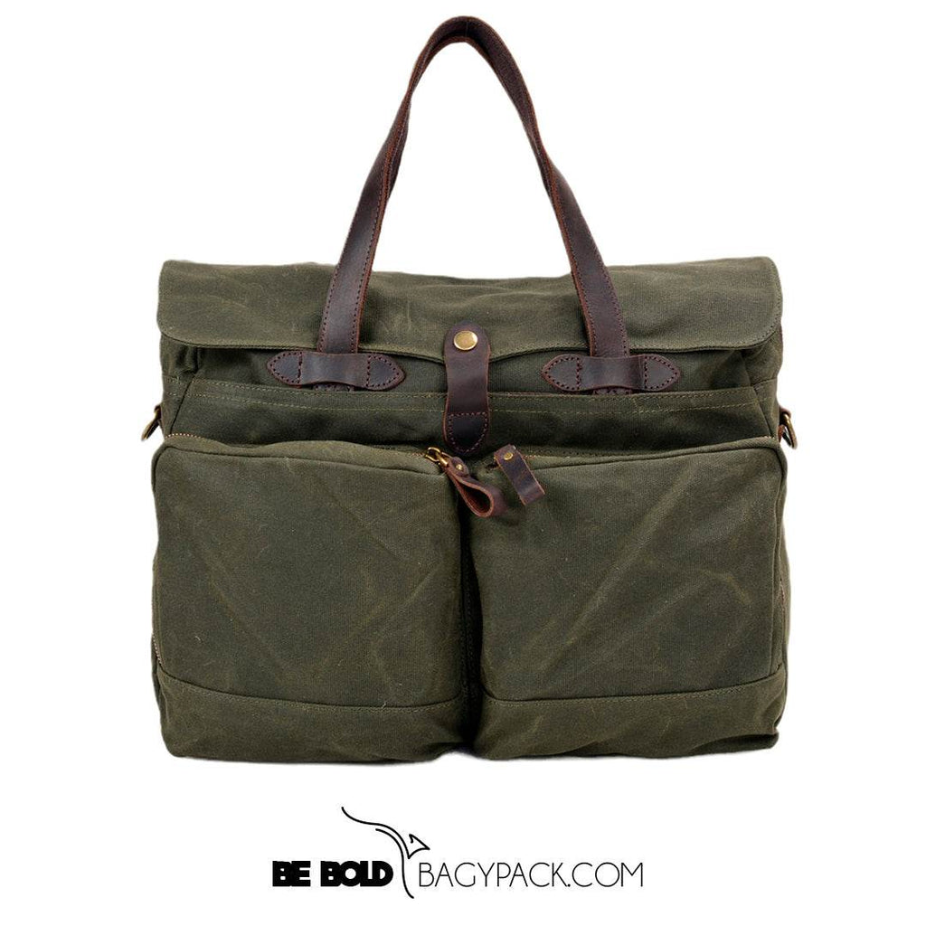 Pasta Executiva BP 314: Lona, Couro e Espaço para Notebook 15.6" BAGYPACK