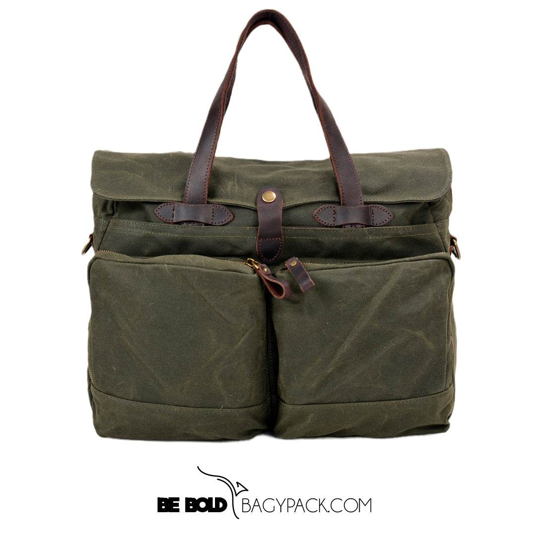 Pasta Executiva BP 314: Lona, Couro e Espaço para Notebook 15.6" BAGYPACK