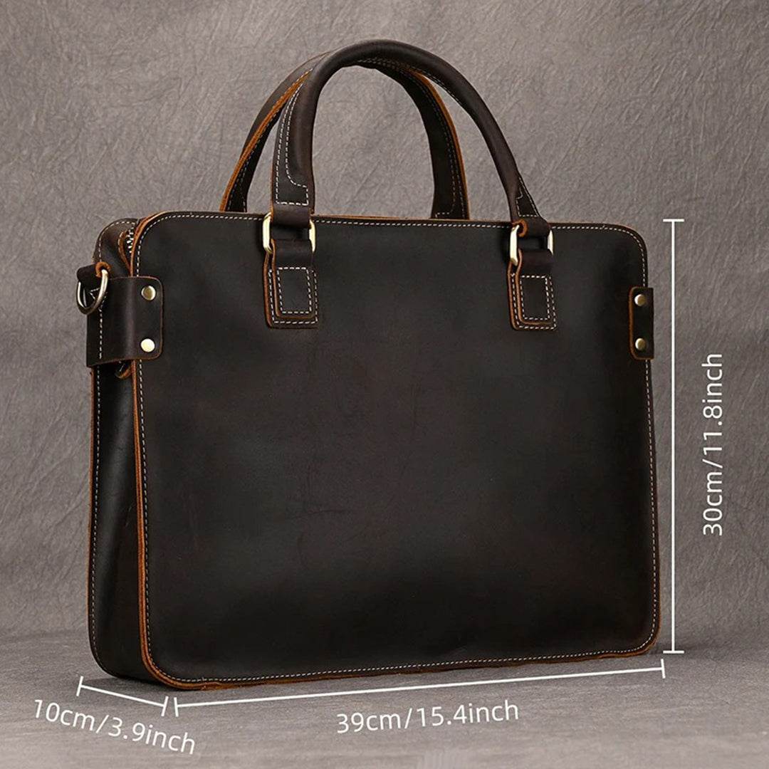 Pasta Executiva em Couro Legítimo BP 118: Elegância e Organização para o Profissional Moderno BAGYPACK