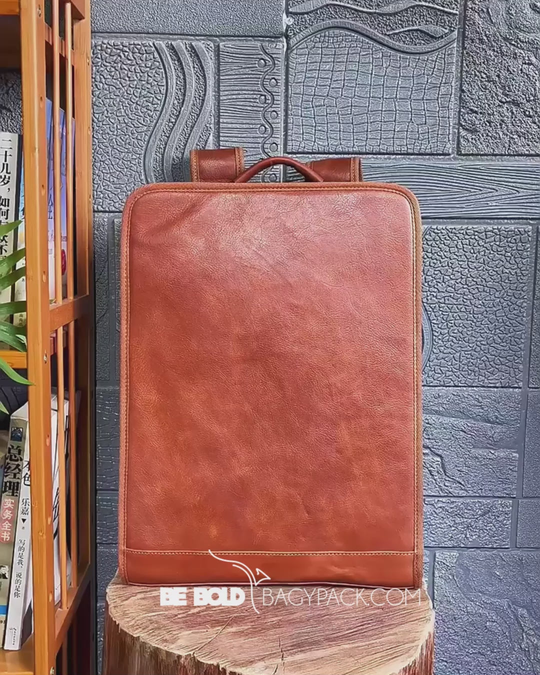 Mochila Masculina em Couro BP 502 para Laptop até 16”