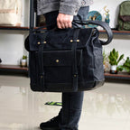 Bolsa Alforges BP 611 Lona+Couro Resistente para Motos e Viagens - BAGYPACK