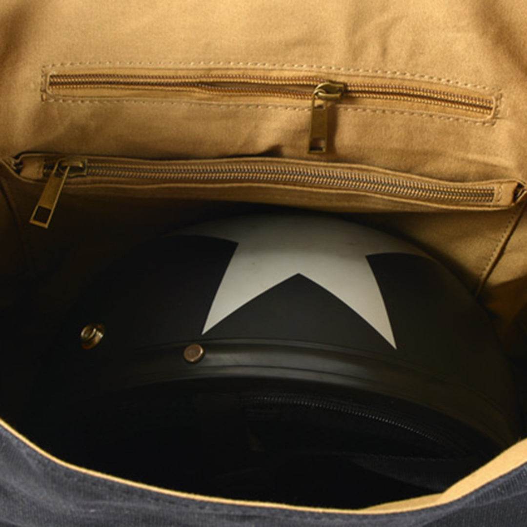 Bolsa Alforges BP 611 Lona+Couro Resistente para Motos e Viagens - BAGYPACK