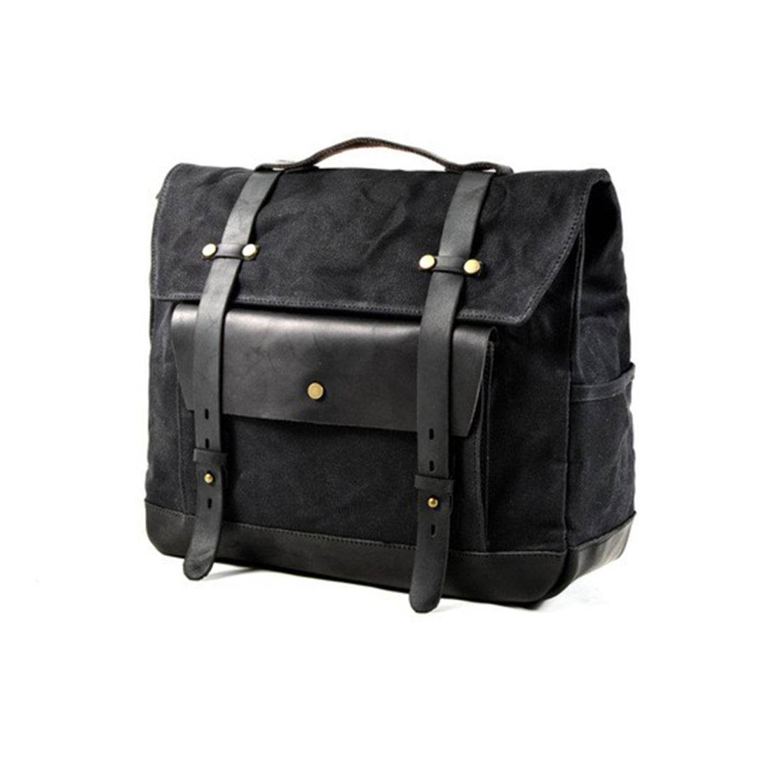 Bolsa Alforges BP 611 Lona+Couro Resistente para Motos e Viagens - BAGYPACK