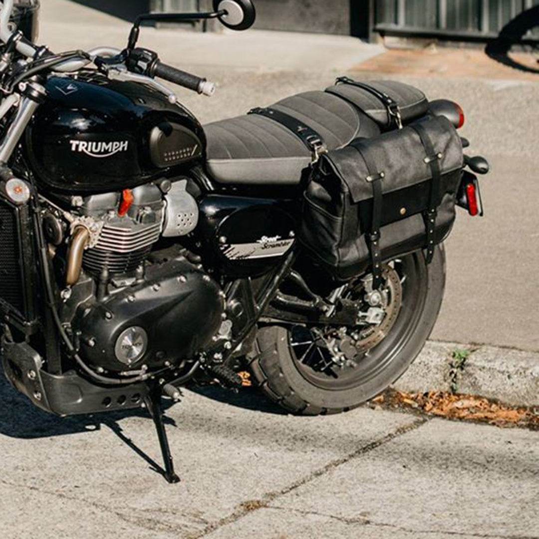Bolsa Alforges BP 611 Lona+Couro Resistente para Motos e Viagens - BAGYPACK