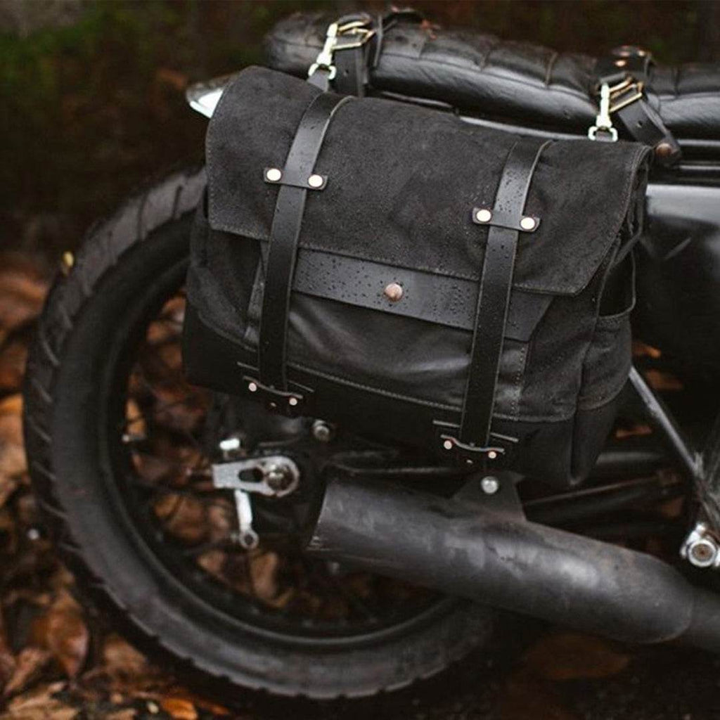 Bolsa Alforges BP 611 Lona+Couro Resistente para Motos BAGYPACK