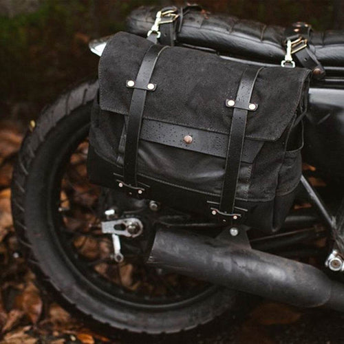 Bolsa Alforges BP 611 Lona+Couro Resistente para Motos BAGYPACK