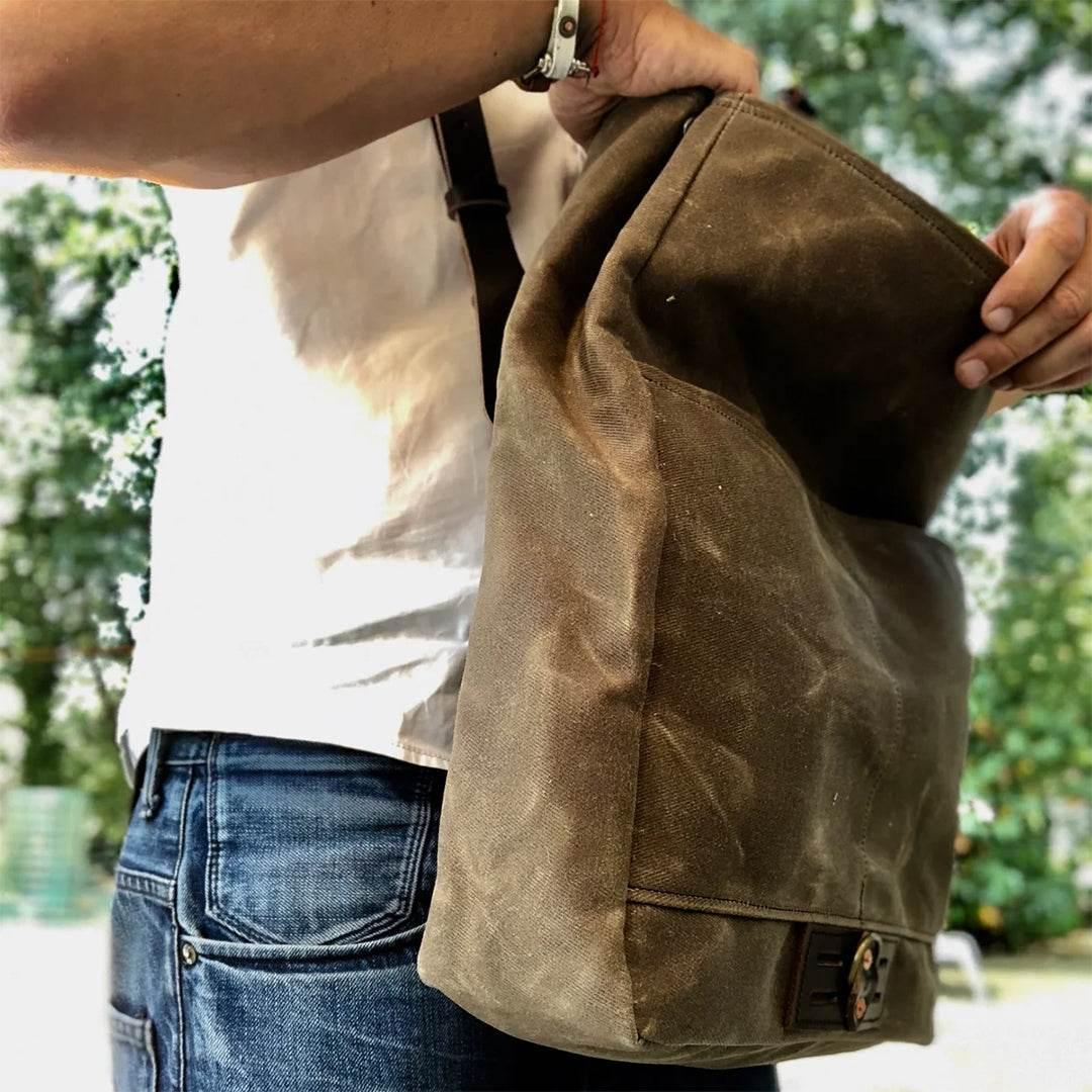 Bolsa Carteiro Alforjes BP 110 Lona+Couro - BAGYPACK