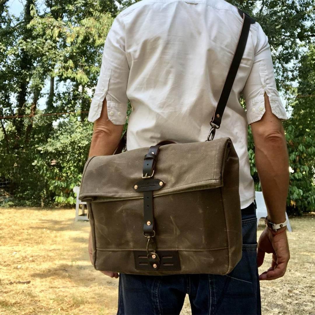 Bolsa Carteiro Alforjes BP 110 Lona+Couro - BAGYPACK