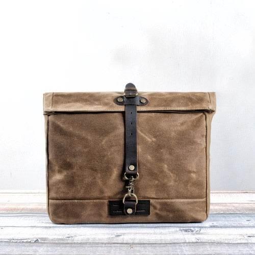 Bolsa Carteiro Alforjes BP 110 Lona+Couro - BAGYPACK